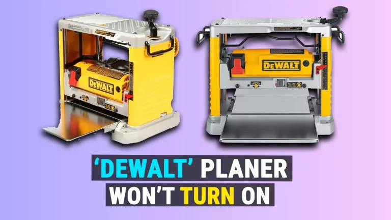 Dewalt planer won't turn on