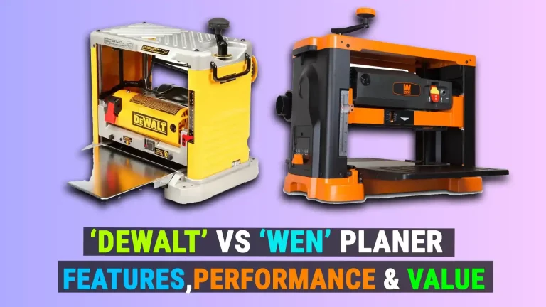 Dewalt vs WEN Planer