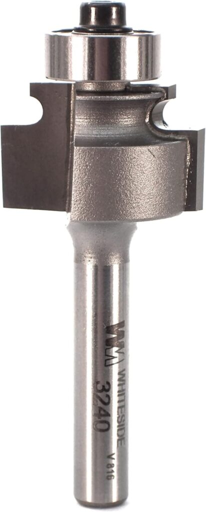 whiteside router bits 3240 straight bit with a large ball bearing pilot