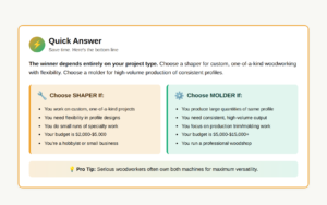 shaper vs molder quick answer