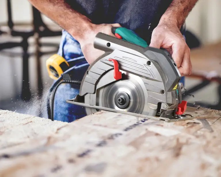 a man working a ryobi saw